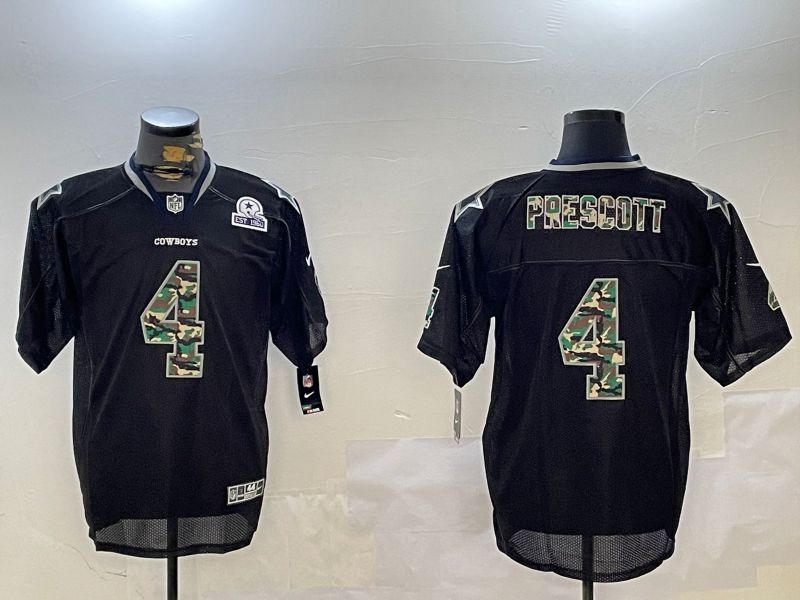 Men Dallas Cowboys #4 Prescott Black Come 2024 Nike Limited NFL Jersey style 3->dallas cowboys->NFL Jersey